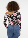 Orsay Rožnato-črni ženski cvetlični top ORSAY