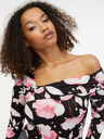 Orsay Rožnato-črni ženski cvetlični top ORSAY