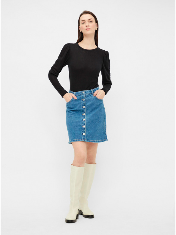 Pieces Črna majica Pieces Monice