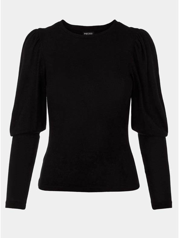 Pieces Črna majica Pieces Monice