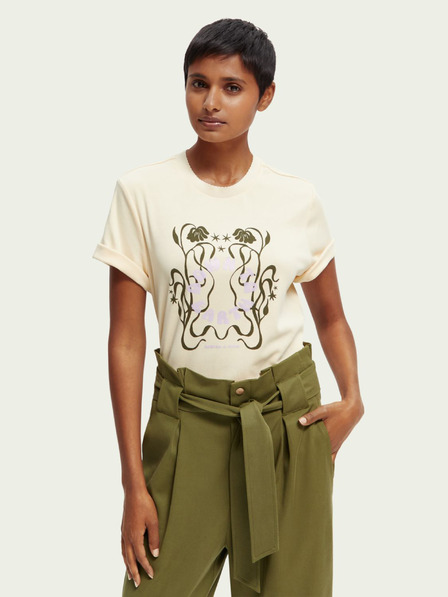 Scotch & Soda Bež ženska majica Scotch & Soda