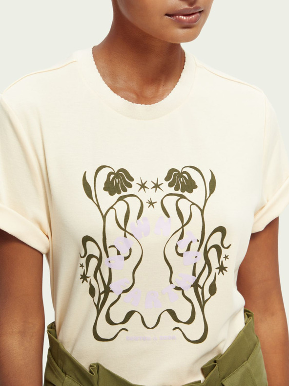 Scotch & Soda Bež ženska majica Scotch & Soda