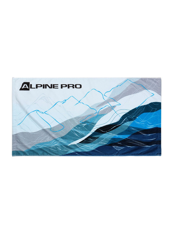 ALPINE PRO Bombažna brisača ALPINE PRO OMARO bela
