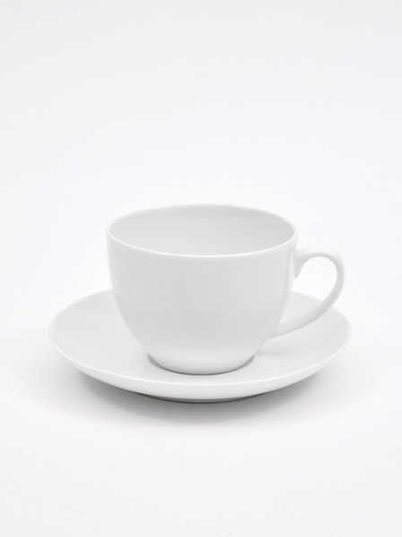 Maxwell & Williams Maxwell & Williams Bela porcelanska skodelica in krožnik za espresso