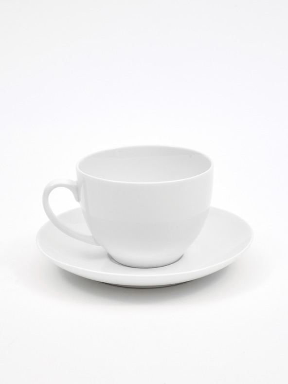 Maxwell & Williams Maxwell & Williams Bela porcelanska skodelica in krožnik za espresso