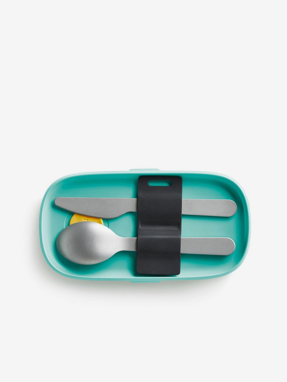 Lékué Črno-turkizna škatla za malico Lékué LunchBox To Go (1000 ml)