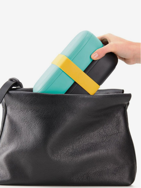 Lékué Črno-turkizna škatla za malico Lékué LunchBox To Go (1000 ml)