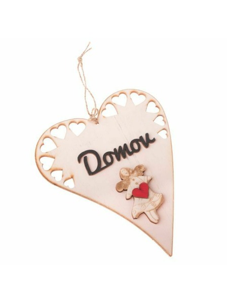 Casa de Engel Leseno viseče srce z napisom (CZ), 0/50