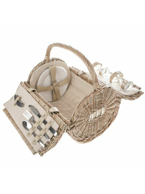 Casa de Engel Pletena košara za piknik za 2 osebi, 0/4
