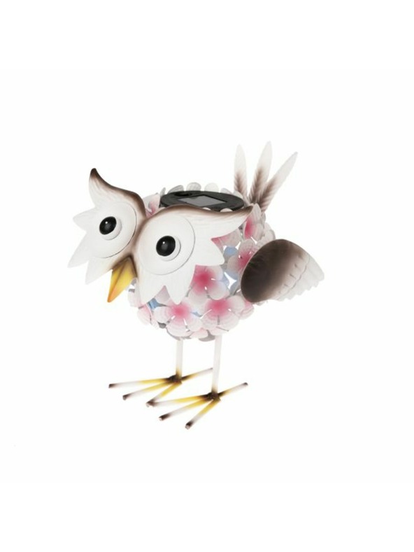 Casa de Engel Vrtna kovinska dekoracija z LED na solarni pogon - sova, 0/8