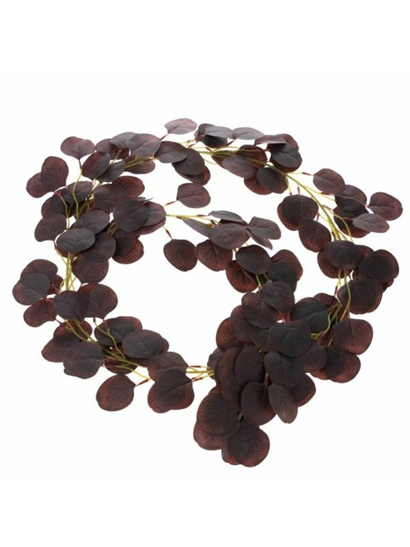 Casa de Engel Umetna girlanda - evkaliptus, bordo, 0/200