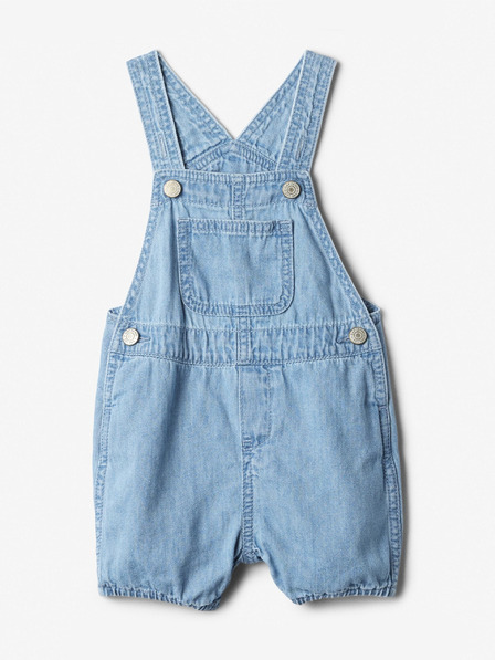 GAP Detské džínsové kraťasy s náprsenkou Unisex GAP