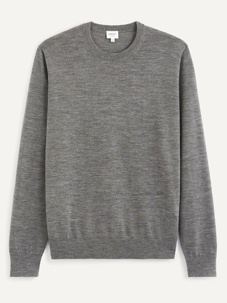 Celio Siv volneni osnovni pulover Celio Semerirond
