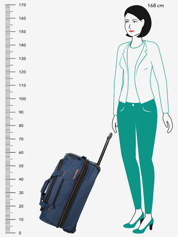 Travelite Travelite Basics Torba na kolesih S Mornarsko oranžna