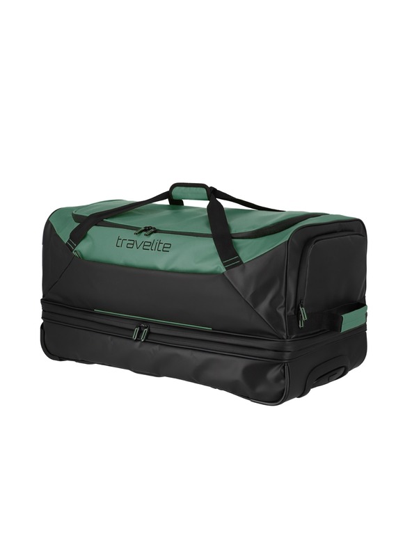 Travelite Travelite Basics Wheeled Duffle exp. Črna/zelena