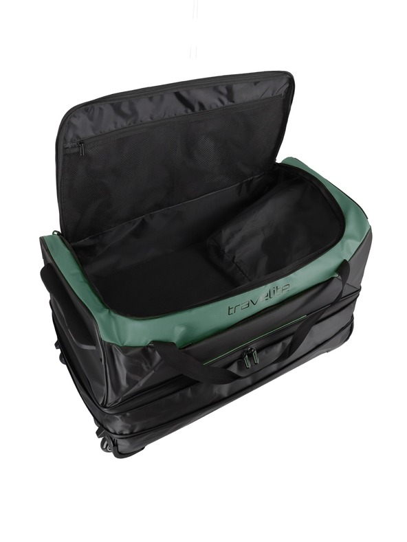 Travelite Travelite Basics Wheeled Duffle exp. Črna/zelena