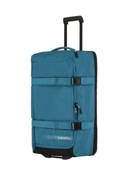 Travelite Potovalna torba Travelite Kick Off Wheeled Duffle L - petrolejska