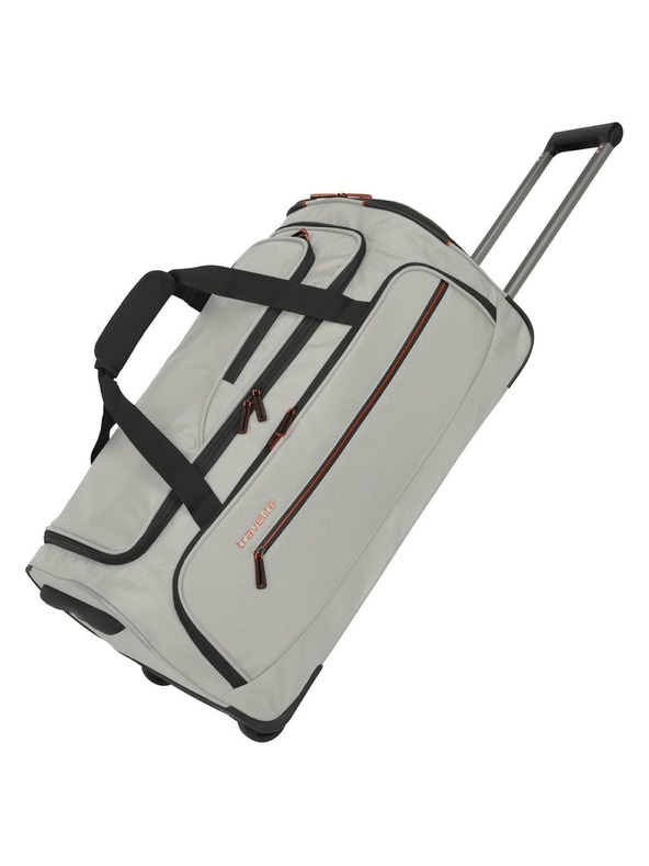 Travelite Potovalna torba Travelite Crosslite 5.0 Kolesca Duffle M Peščena bela