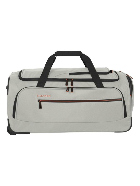 Travelite Potovalna torba Travelite Crosslite 5.0 Kolesca Duffle M Peščena bela