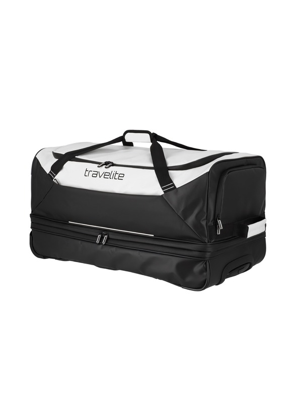 Travelite Travelite Basics Duffle na kolesih exp. Črna/bela