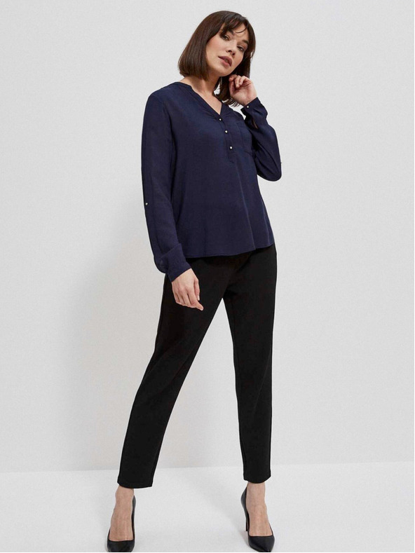 Moodo Temno modra ženska srajca Moodo