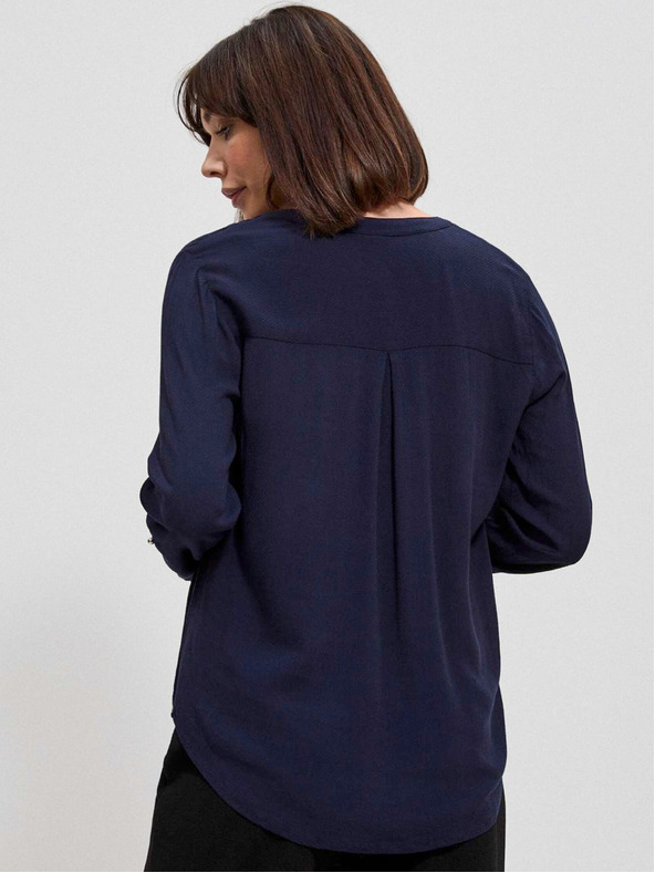 Moodo Temno modra ženska srajca Moodo