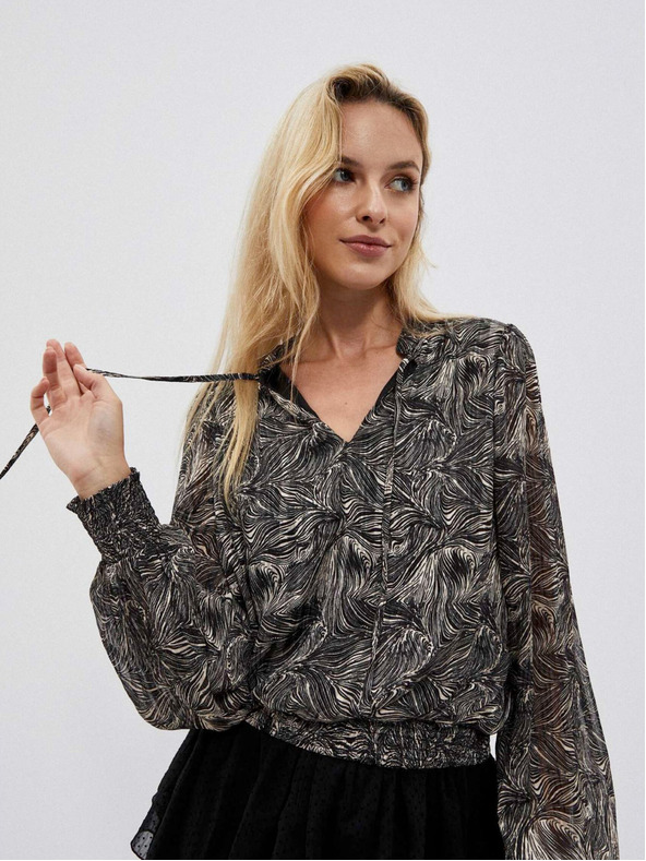 Moodo Črna ženska bluza Moodo