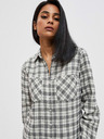 Moodo Črno-bela ženska karirasta srajca Moodo