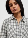 Moodo Črno-bela ženska karirasta srajca Moodo