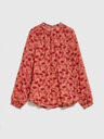 Moodo Vino-oranžna ženska cvetlična bluza Moodo