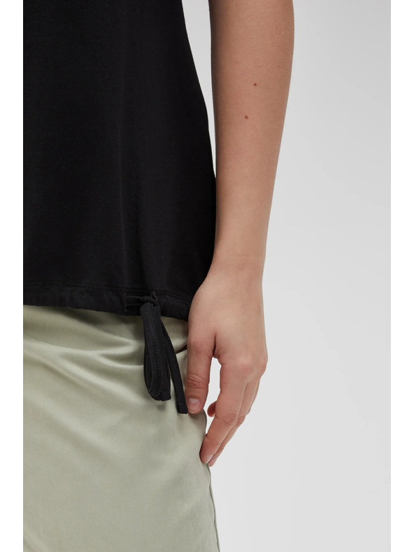 Moodo Žensko črno majico Moodo