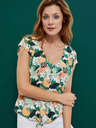 Moodo Zelena ženska vzorčasta majica Moodo