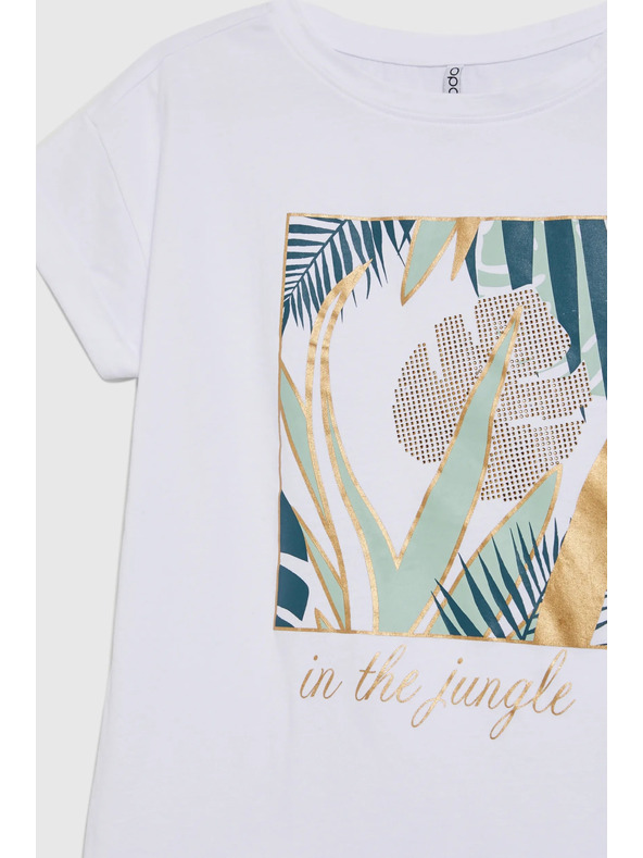 Moodo Dámske tričko biele Moodo