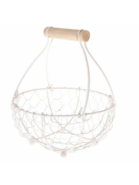 Casa de Engel Kovinski košara, bela, 0/60