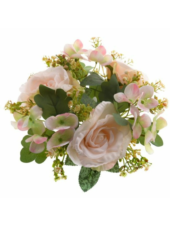 Casa de Engel Umetni venec - vrtnice in hortenzije, kremno, 24/120