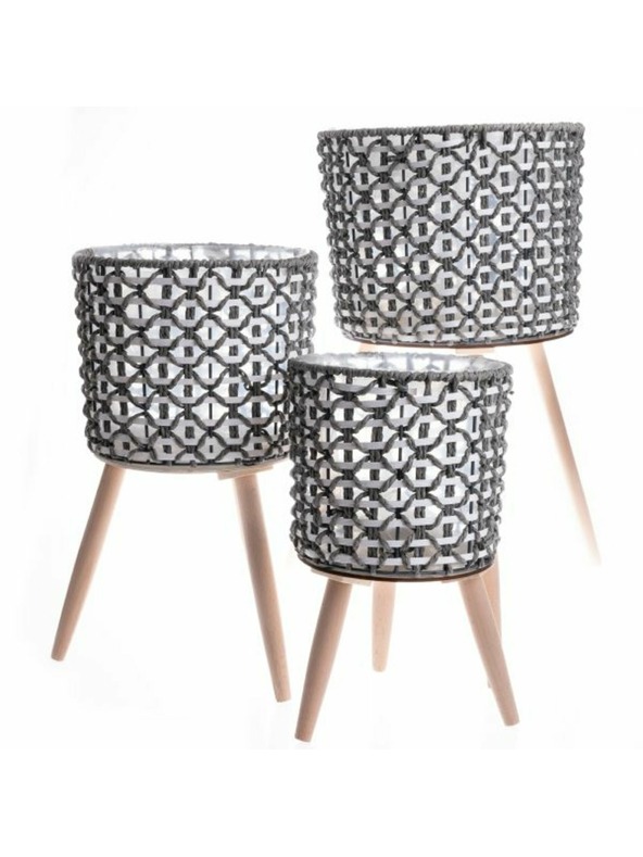 Casa de Engel Košara iz papirja na lesenih nogah - komplet 3 kosov, 0/3