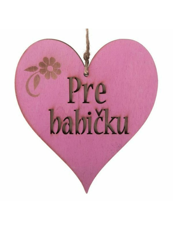 Casa de Engel Leseno viseče srce z napisom (SK), 0/150