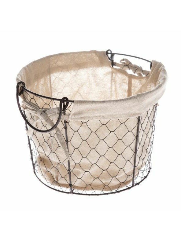 Casa de Engel Kovinski košara z blago, 0/16