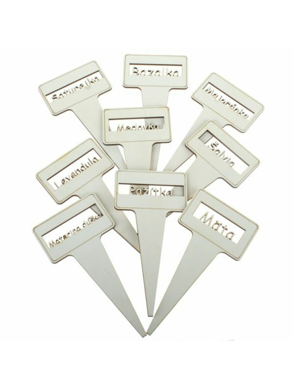 Casa de Engel Leseni označevalniki - zelišča (SK), komplet 9 kosov, 0/25