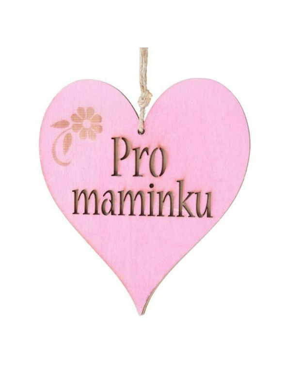 Casa de Engel Leseno viseče srčece z napisom (CZ), 0/150