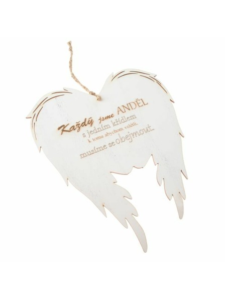 Casa de Engel Lesena viseča krila z napisom (CZ), 0/50