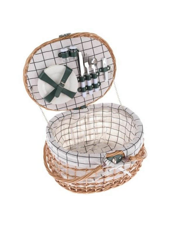 Casa de Engel Pletena košara za piknik za 2 osebi, 0/2