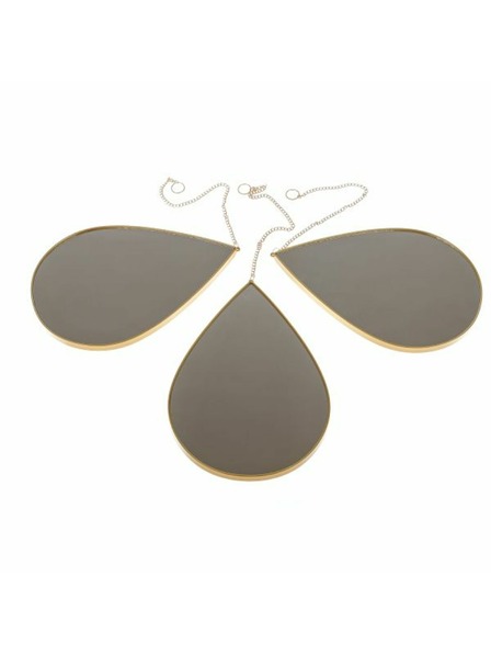 Casa de Engel Plastično stensko ogledalo - kapljice - komplet 3 kosi, 0/24