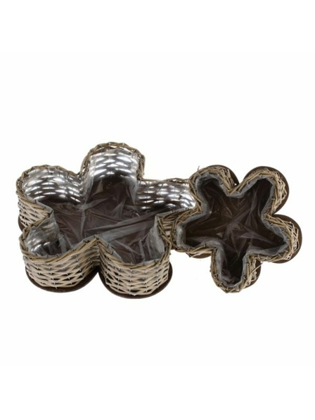 Casa de Engel Ratanski lonci s PVC - komplet 2 kosov, 0/10