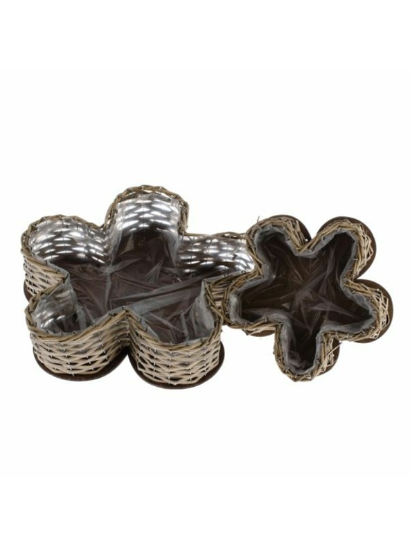 Casa de Engel Ratanski lonci s PVC - komplet 2 kosov, 0/10