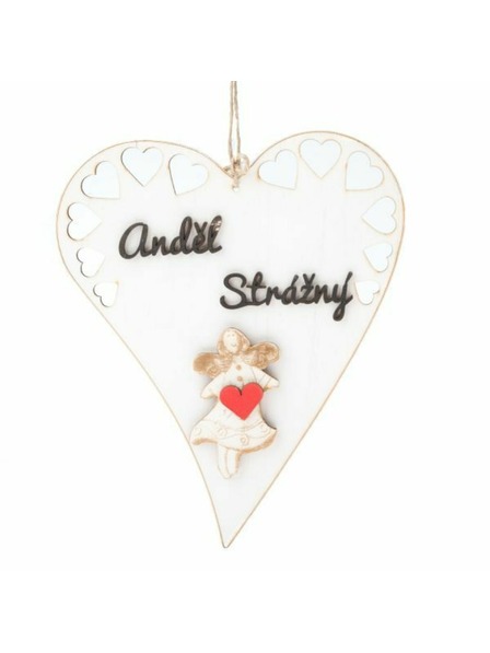 Casa de Engel Leseno viseče srce z napisom (CZ), 0/50
