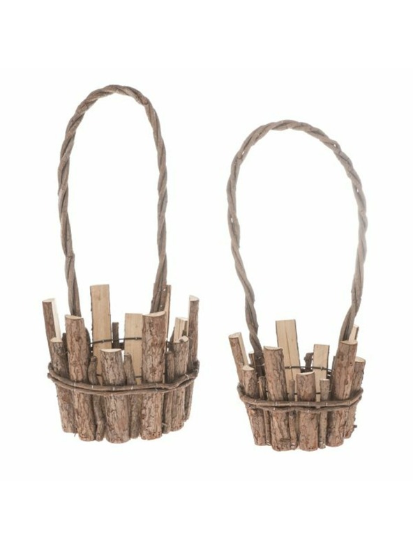 Casa de Engel Lesena košarica s PVC - komplet 2 kosa, 0/8