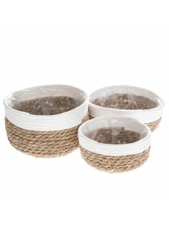 Casa de Engel Košara iz PVC (morska trava) - komplet 3 kosov, 0/12