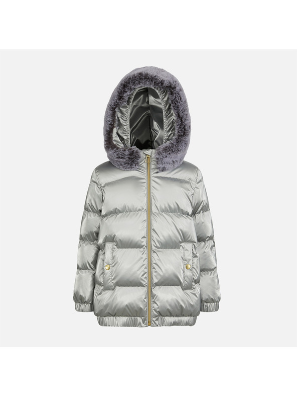 Geox Srebrna dekliška jakna Geox Backsie