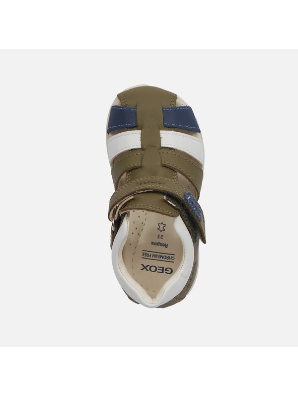 Geox Svetlo zeleni fantovski sandali Geox Macchia